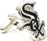 Cufflinks Inc Men's Chicago Whites Sox Cufflinks White/black