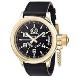 Invicta Men's 7109 Signature Collection Russian Diver 18kt Gold-Plated GMT Watch