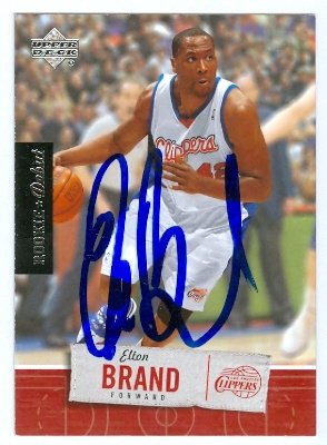 Elton Brand autographed Basketball Card (Los Angeles Clippers) 2005 Upper Deck Rookie #39