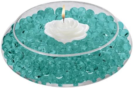 Color Water Pearls - Gel Vase Filler Deco Beads - 14gr Pack : Makes 6 Cups (Turquoise)
