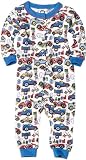 Gerber Baby-Boys Newborn Race Car Thermal Unionsuit, White, 0-6 Months