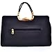 Dasein Faux Buffalo Leather Studded Expandable Hinge Handle Satchel, Shoulder Bag, Handbag, Tablet Bag, iPad Bag