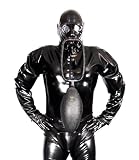Produkt-Bild: DSE - Gummi Gasmaske, Set mit Latexhaube, Luftschl&auml;uchen und Atembeutel Gr. L