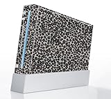 Grey Leopard Decorative Protector Skin Decal Sticker for Nintendo Wii Conso ....