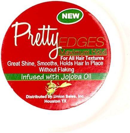 Salon Candies Happy Edges Silky Smooth Gel Non-Greasy Clear Gentle Shine 2oz (JoJoba Oil Pretty Edge)