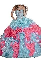 Beaded  Organza  Ball Gown Pageant Dress/Quinceanera Dress 