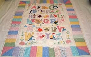 Hawaiian Quilt Design Abc Baby Blanket Wall Hanging Hand Quilted And Machine Appliqued Baby Table Makeup