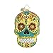 RADKO La Calavera De Oro Skull Glass Ornament Halloween Day Of The Dead