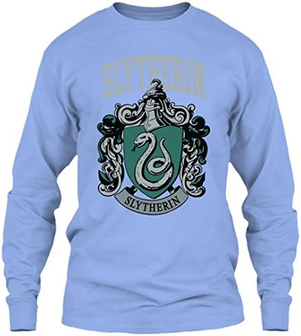 Slytherin Houses Harry Potter T Shirt Long (XXXL,Light Blue)
