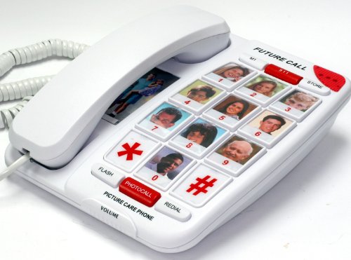 Future Call Big Dial keypad Picture Care Phone, FC-1007 Amplified Phone