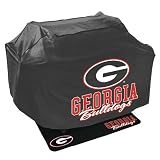 Mr. Bar B Q NCAA Grill Cover and Grill Mat Set, University of Georgia Bulldogs