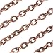 Copper Cables - Antiqued Copper Plated Cable Chain 2mm Unfinished Bulk By The Foot