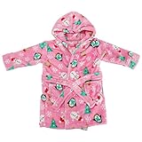 赤ちゃん・ベビー用 クリスマスのデザイン スーパーソフト フード付きガウン バスローブ (12-18ヶ月) (ピンク)