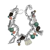 Carolyn Pollack Sterling Silver Route 66 Charm Bracelet