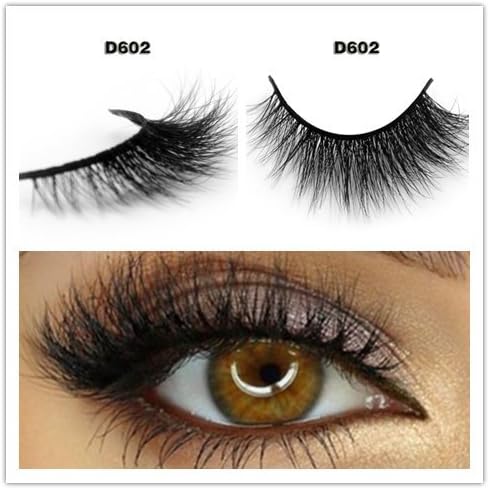 LUXURY 3D Mink Fur False Eyelashes Extensions 100% Hand Made 24Styles 1Pair (D602)