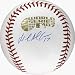 Manny Delcarmen Autographed 2007 World Series Baseball