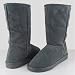 SONG Classic Fur Suede Winter Boots Dark Gray