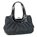 Coach Black Signature Ergo Pleated Kisslock Framed Bag 14380