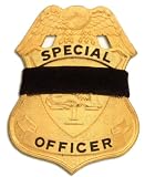 Black Elastic Badge Shield Mourning Band One Size Fits All 1/2