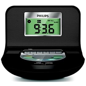 Click here to buy Fm CD-r rw Clock Radio- Buzzer Alarm-bass Reflex 20 by Philips.