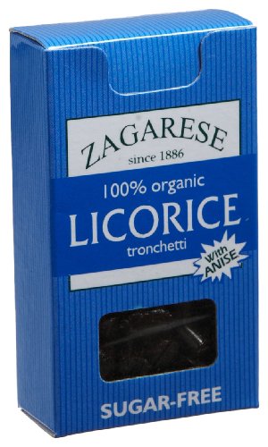 Zagarese 100% Organic Licorice with Anise, 0.88-Ounce Flip Top Boxes (Pack of 6)