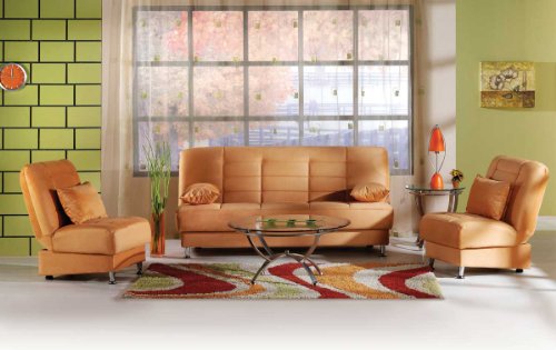 Istikbal - Sunset N0158-Set-Veg Vegas Sofa Collection - Rainbow Light Orange