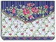 Indigo Moon Sticky Notes Rose Lattice Gem Purse Pad