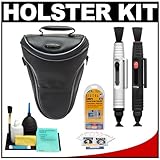 Rokinon Leather-Style Holster SLR Camera Carrying Case + LensPens + LCD Pro ....