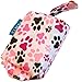 RC Pet Products Packable Dog Rain Poncho, Pitter Patter Pink, Medium