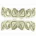 Silver plated Grillz top & bottom set grills bling