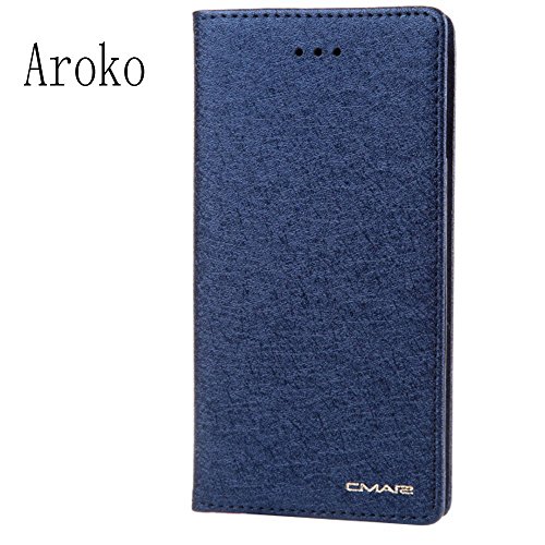 iPhone 7sPlus / iPhone 7Plus Case, Aroko Card Holder Stand Leather Wallet Case - Silk Flip Cover for 5.5