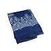 Kobwa(TM) Women Girl Beige Porcelain Pattern Voile Long Scarves,Dark Blue With Kobwa's Keyring