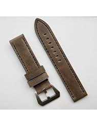 Bark with Black-stitch Panerai Style Watchband 22mm