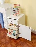 Arrow Sewing Cabinets 801 Suzi, Four Drawer Sewing Storage Cabinent, White