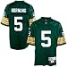 Reebok NFL Equipment Green Bay Packers #5 Paul Hornung Green Tackle Twill Throwback Football Jersey