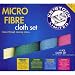 4pk Microfibre Coloured Cleaning Cloths Dusting New