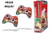 New XBOX 360 Console Protective Skin - Vegasballer - Red
