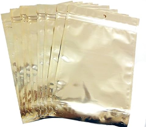 Resealable Zipper Poly Bags 5x8 Inch Clear(10 Pcs. Mylar Ziplock Food Storage Bags)