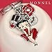 Z254 Cute Red Betty Boop Lip Stick Rose Kiss Charms Keychain