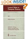 NEWCAT: Parsing Natural Language Using Left-Associative Grammar (Lecture Notes in Computer Science)