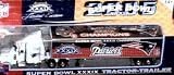 New England Patriots 2005 SUPERBOWL XXXIX NFL Fleer Diecast Peterbilt Tractor Trailer 1/80 Scale Truck Champions Edition Collectible Team Car Football
