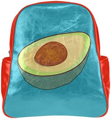 Treety Avocado Red DIY Multi-pocket Backpack Bag