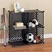 Stacking Cubes - Set of 4 Black Plastic