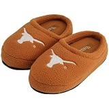 Texas Longhorns Orange Kids Fuzzy Slippers