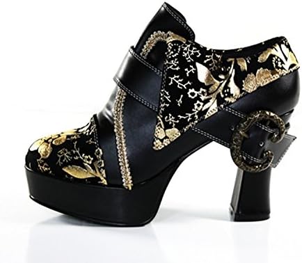 Steampunk Kawaii Vintage Style Platform Bohemian Western Booties Womens Shoes (6)