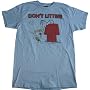 PEANUTS SNOOPY WOODSTOCK DON'T LITTER Fine Woven Fitted Licensed