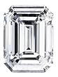 Certified Diamond (Emerald, Good cut, 3.18 carats, F color, IF clarity)