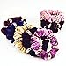 Cuhair(tm) 10pcs Women Girl Large Velvet with metal Hair Scrunchie with Metal Elastic Hair Band Ponytail Holder Tie Accessories by cuhair