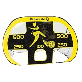 Kickmaster Quick Up Goal And Target Shot - Yellow/Black