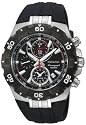 Seiko SNAD35P2 Gents Chronograph Black Urethane Strap Watch